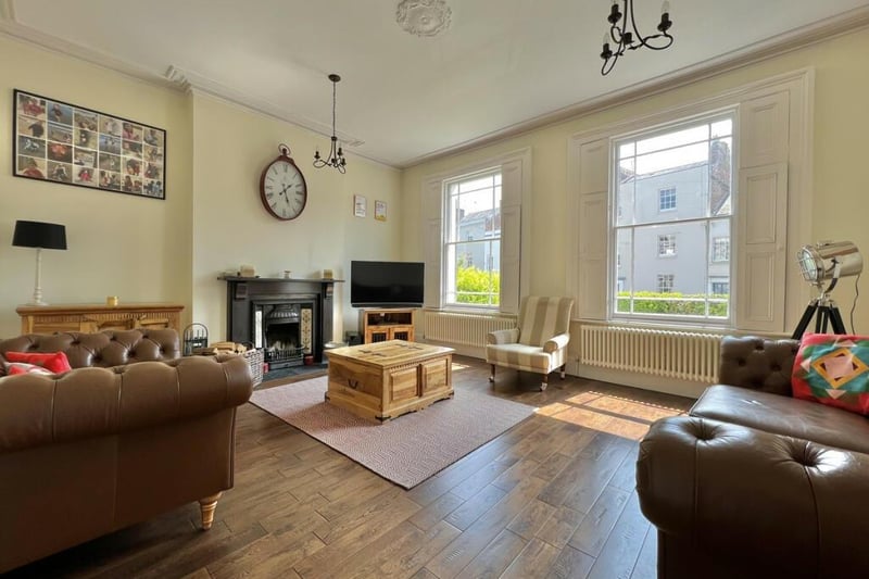 The living room.