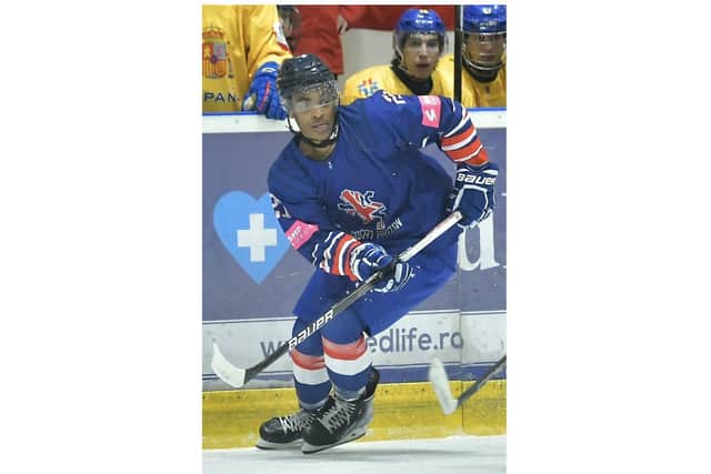 Zaine McKenzie playing for Team GB. Picture supplied.
