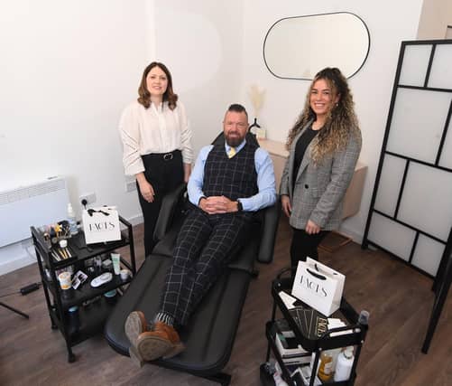 Rebecca Corr, of Warwickshire County Council; Jason Barnes, of Coventry and Warwickshire Chamber; and Stephanie Davey, of Faces Beauty Salon and Training Academy.