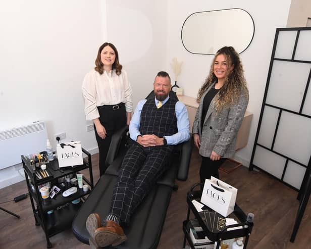 Rebecca Corr, of Warwickshire County Council; Jason Barnes, of Coventry and Warwickshire Chamber; and Stephanie Davey, of Faces Beauty Salon and Training Academy.