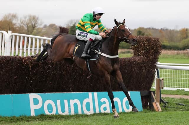 Action from Warwick Racecourse on Wednesday.