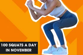 Picture caption: People across Warwickshire are being urged to sign up for Stand Up To Cancer’s 100 daily squats challenge to help power progress in life-saving research. Enter now at www.su2c.org.uk/100squatschallenge