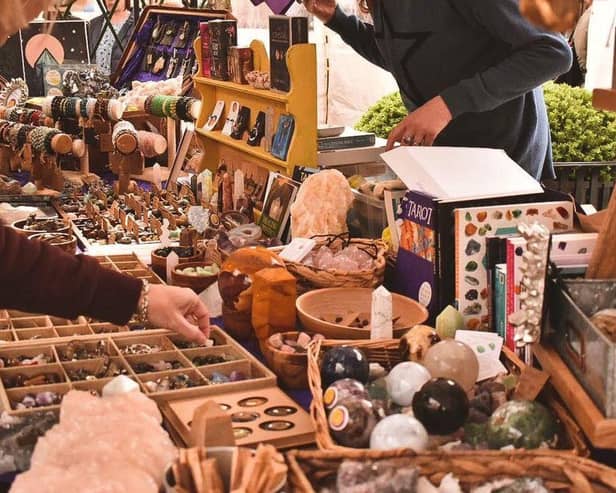After years of success selling crystals, minerals and fossils weekly at Warwick Market, along with other markets and events across the Warwick district, BeHoptimystic will be opening a shop in the Market Place. Photo by CJ's Events Warwickshire