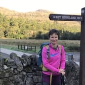 Gabi Ward on her West Highland Way trek. Picture supplied.