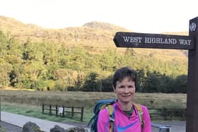 Gabi Ward on her West Highland Way trek. Picture supplied.