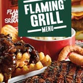 Flaming Grill burger