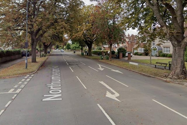 Northumberland Road is the most expensive street to buy a house in Leamington. Since 2020,