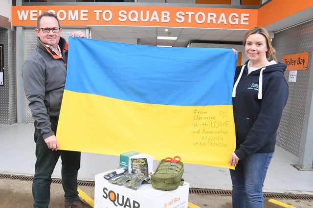 Alex Henney, a director of Squab, with Kate Wilson, of Medics to Medics. Picture supplied.