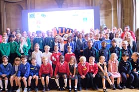 Schools celebrate their achievements at the awards.