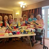 Care UK's Ambleside residents make a knitted donation