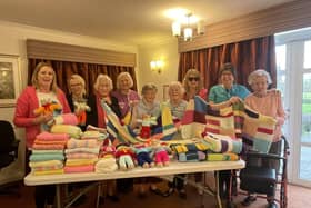 Care UK's Ambleside residents make a knitted donation