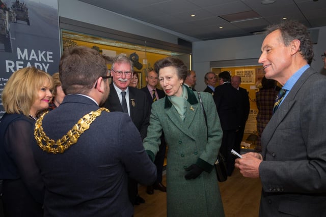 HRH Princess Anne officially opened The Queen's Royal Hussars Museum in Warwick on April 4. Photo by Regimental photographer, Trooper Turner