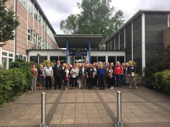 The reunion event started with a tour of the Kenilworth School premises in Rouncil Lane, which was formerly called Castle High School. Photo supplied