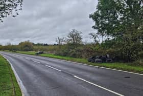Members of the public are being asked for their help after several tyres were fly-tipped along a road in Warwick. Photo by Warwick District Council