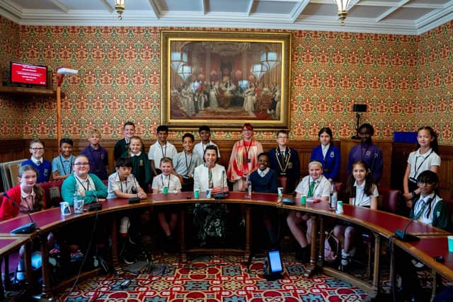 Children from REAch2 schools from across the country, including Oakfield Primary School, took part in a debate with the Parliamentary Under Secretary of State at the Department for Education, Baroness Barran.