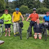 Jane Perkin, Andy Syson, Steve McCormick, Kerry Burton, Peter Hambleton, Simon Perkin and Nick Pritchard. Ian Duckham completed the tour but was absent from the picture.