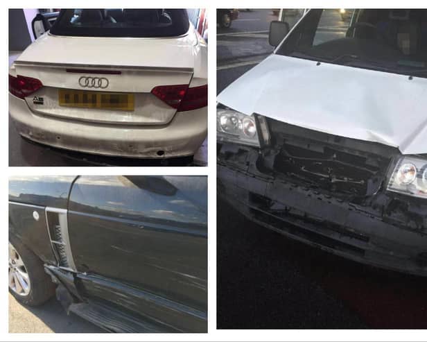 A group of insurance fraudsters, which included a member from Warwick, have admitted running a 'crash for cash' scheme that pocketed more than £320,000 in false insurance claims in under a year. Photos by City of London Police / SWNS