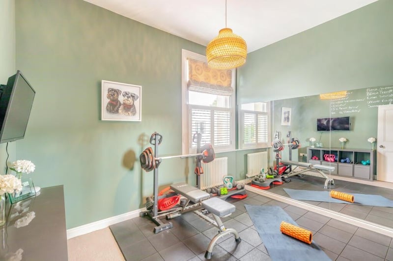One of the rooms currently being used as a gym. Photo by The Agents Property Consultants