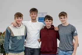 Joe, Aaron, Ellis and Ash from the band Five Foot Under