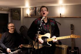 UK Blues Federation award winner James Oliver from Cardiff electrified the crowds at Thirst Edition in Shipston-on-Stour. Photo by Chris Roberts/Widerview Visual Media.
