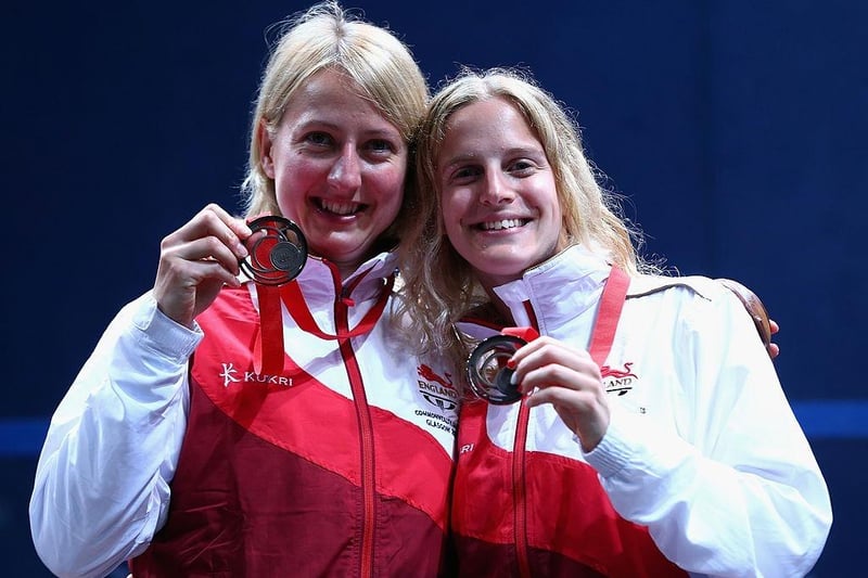 Emma Beddoes (right) is a former English professional squash player who represented England. She reached a career-high world ranking of World No 11 in September 2015. In 2014, she was part of the team that helped England reclaim the world team title by winning the gold medal at the 2014 Women's World Team Squash Championships.