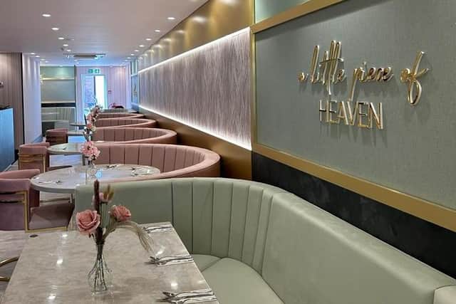 Interior photo of the new Heavenly Desserts restaurant in Leamington.