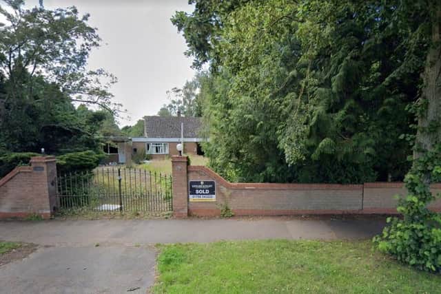 The former bungalow known as Gemini, in Southam Road, Dunchurch, pictured on Google Street View in July 2021.