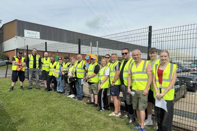 The volunteers cleaned 74 defibrillators.