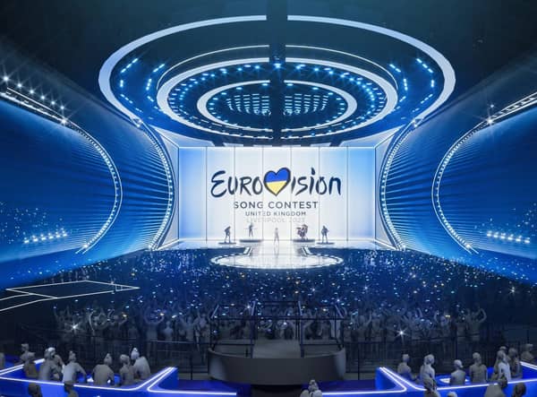 The international music show will take place at the 11,000-capacity Liverpool Arena in May. Picture: BBC/Eurovision/PA Wire