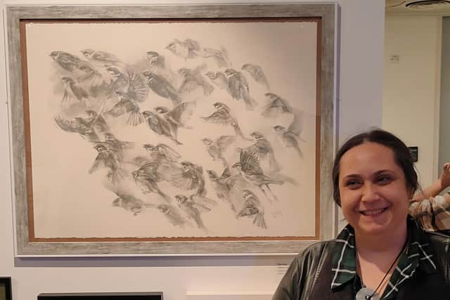 Sparrows Rfc Art-lovers flock to Rugby gallery and vote for winning bird themed piece
