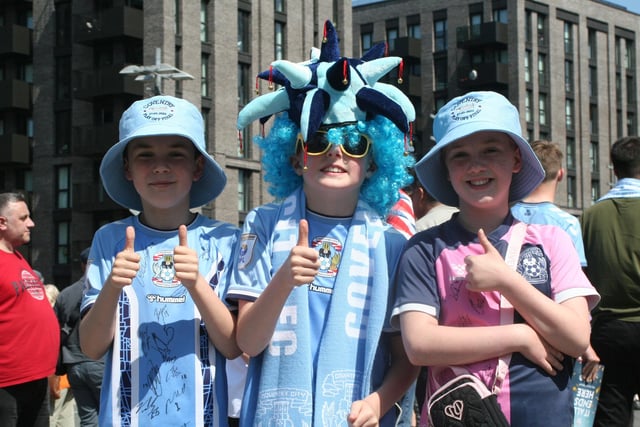 Young Coventry fans full of optimism before the game