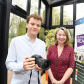 Chris Haywood (left) with Gaynor Matthews from Business Ready. Photo supplied