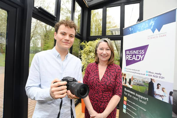 Chris Haywood (left) with Gaynor Matthews from Business Ready. Photo supplied