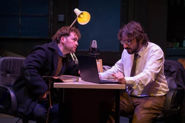 Guy Devine and Ben Smith as The Speaker and John (photo: Steve Vent)