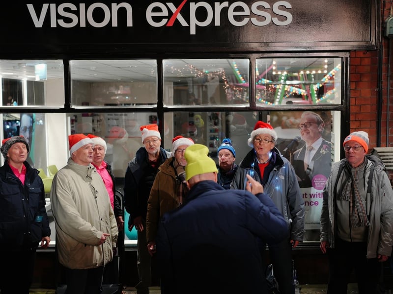 One of the groups who performed in Warwick Town Centre.