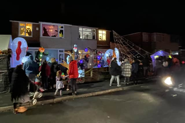 Darren Butler's House of Halloween has been heralded a success after hundreds of trick or treaters attended the charity event. Photo supplied