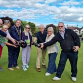 From left to right Guy Collier (WDC), Nicki Curwood (WDC), Mary Hodges, Barry Franklin – Mayor of Whitnash, Georgina Dark, Philip Clarke (WDC), Cllr Moira–Ann Grainger and Cllr Adrian Barton – Former Mayor of Whitnash. Picture submitted.