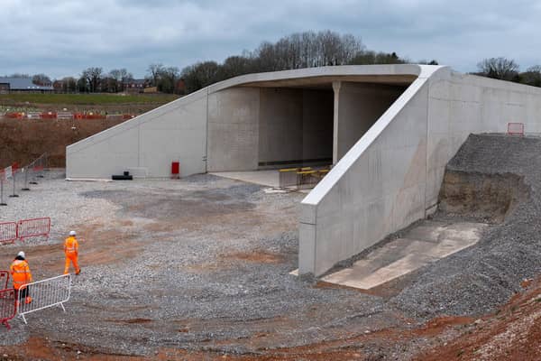 The Burton Green Tunnel Porous Portal. Picture courtesy of HS2.