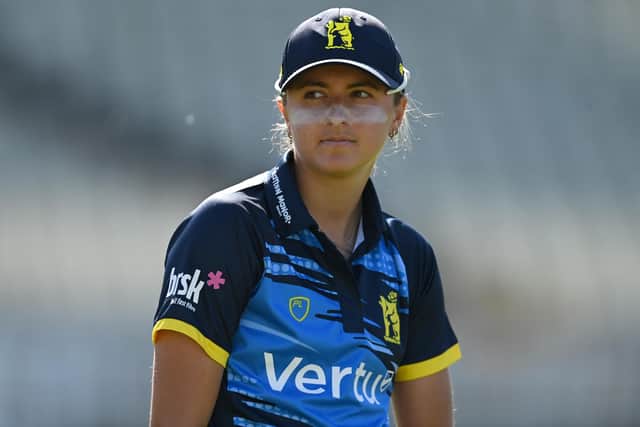 Hannah Baker of Warwickshire - off to India with England A.