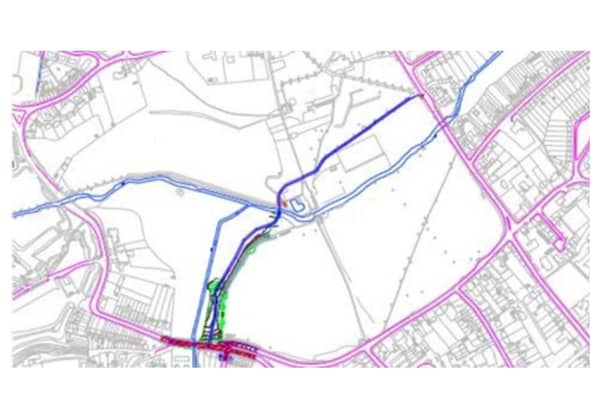 The Abbey Fields cycle and footpath agreed route. Credit: Warwick District Council.