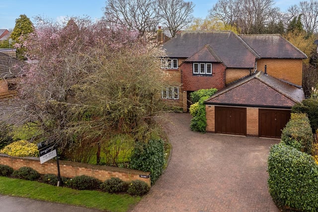 The family home is nestled away.