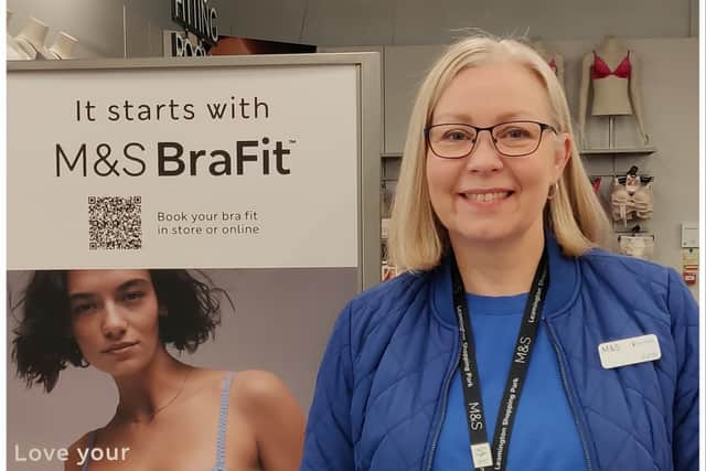 Julie Reason, who has worked for M&S for 35 years and overseen many BraFits, suggested the idea after seeing five of her colleagues affected by breast cancer. Photo supplied