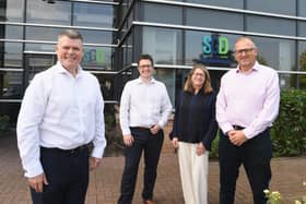 Pictured (left to right): Steven Mugglestone, Martin Chapman, Paul Spencer, Debra Knighton