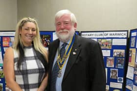 Dani Van Weenen with President Dick Dixon