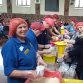 Photo shows the last food packing event in 2019 when 30,000 meals were packed and 369 kilos of food was donated to Trussell Trust. Photo supplied