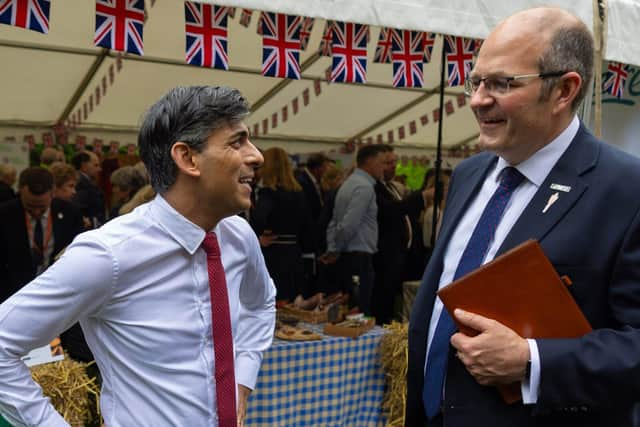 Prime Minister Rishi Sunak with NFU President Tom Bradshaw