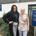 Shantell Driscoll, regional extra care manager and Margaret Logan, who will be abseiling down Coventry Cathedral to help raise money for charity. Photo supplied