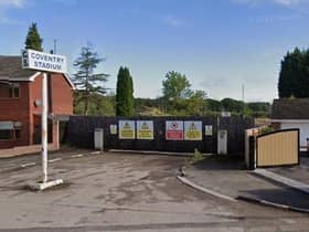 The forlorn entrance to Coventry Stadium. Photo: Google Street View.