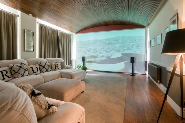 The cinema room. Photo by Fine and Country