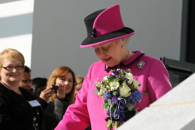 The Queen at the opening the new Justice Centre.
